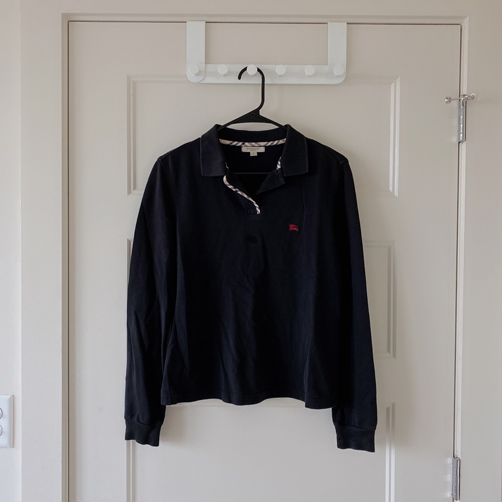 Burberry Long Sleeve Polo Shirt